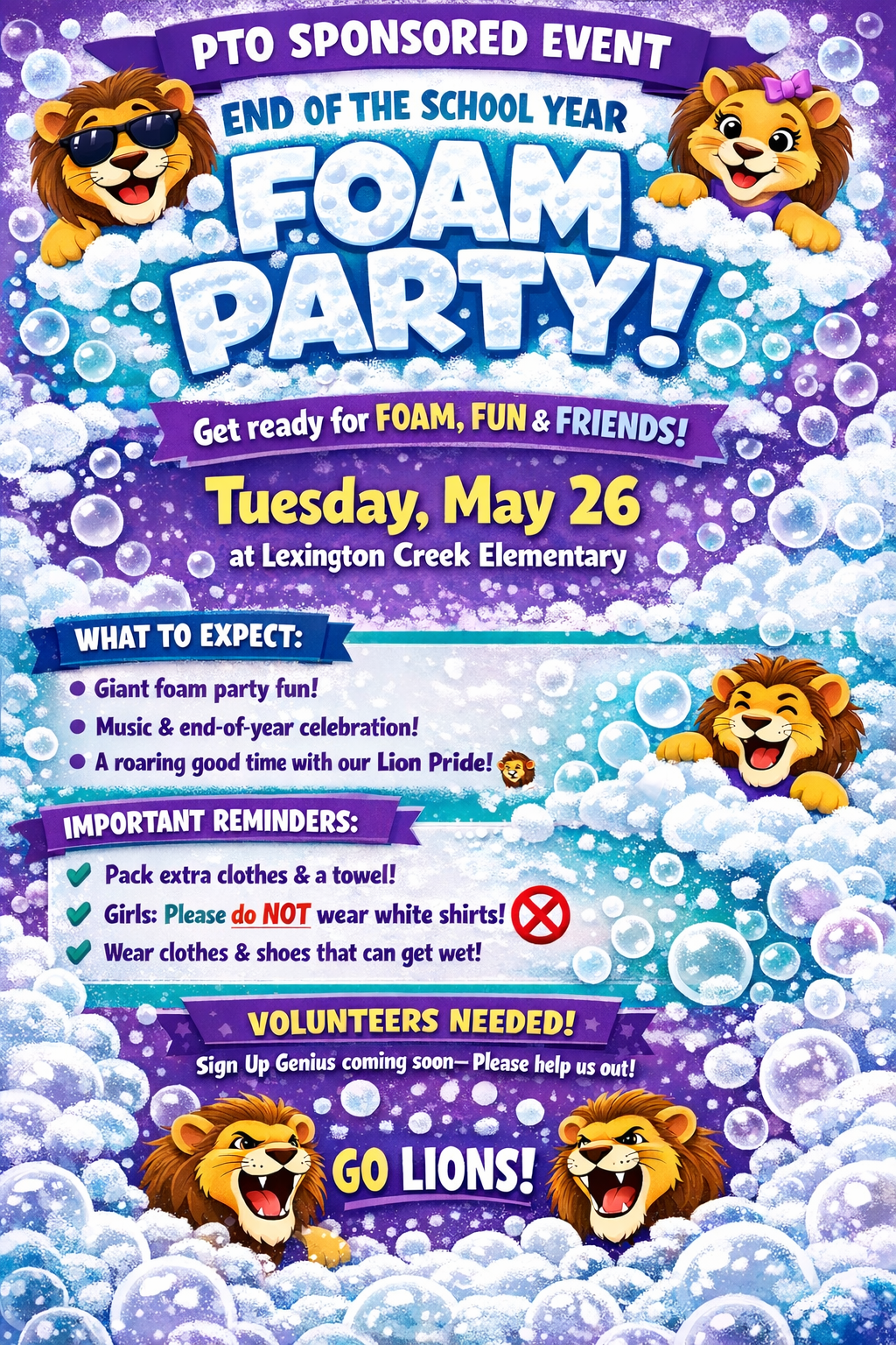  Foam Party Flyer